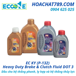 EC KY (P-132) Heavy Duty Brake & Clutch Fluid DOT 3 Dầu cho hệ thống phanh, ly hợp và hệ thống thủy